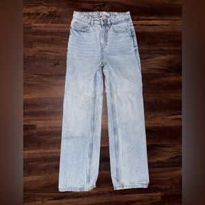 Zara Straight Jeans in Light Blue